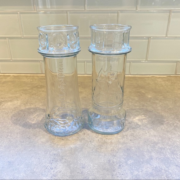 2 VINTAGE Red Lobster Collectible 12 oz. Clear Drinking Glass 7.5" High - Picture 5 of 8